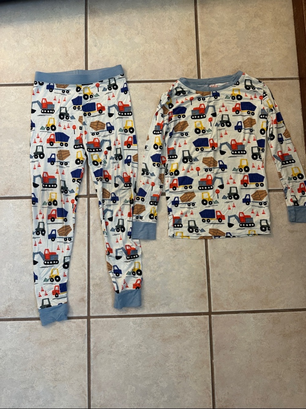 Little Sleepies Construction Vehicle Bamboo Pajamas